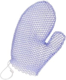 Spa Bath Mitt Body Exfoliator Face Scrub Sponge (Purple)