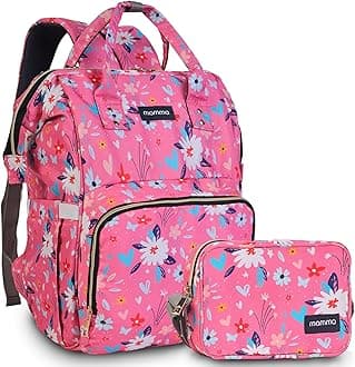 MAMMA Diaper Bag for Mothers for Travel | Baby Bag for Mother Travel, Diaper Bags for Mom and Hospital Bag for Delivery Women Includes Small Diaper Handbag for Day Outings with 9 Month Warranty