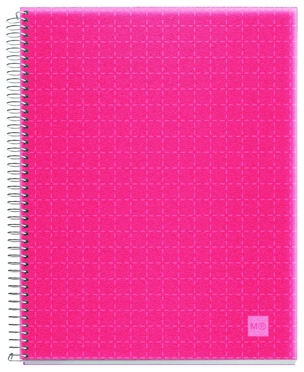 Candy Colours 47702 Notebook – Pink , A6, squared 140 Sheets Polypropylene Raspberry