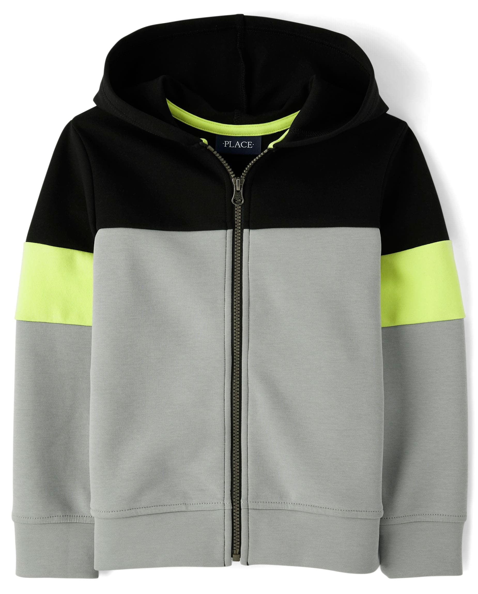 Active Long Sleeve Hooded Full Zip Front Sweatshirt