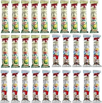 Japanese Snacks Variety Pack, Corn and Cheese Flavor, Corn Puffed Dagashi Mix, 30 Sticks