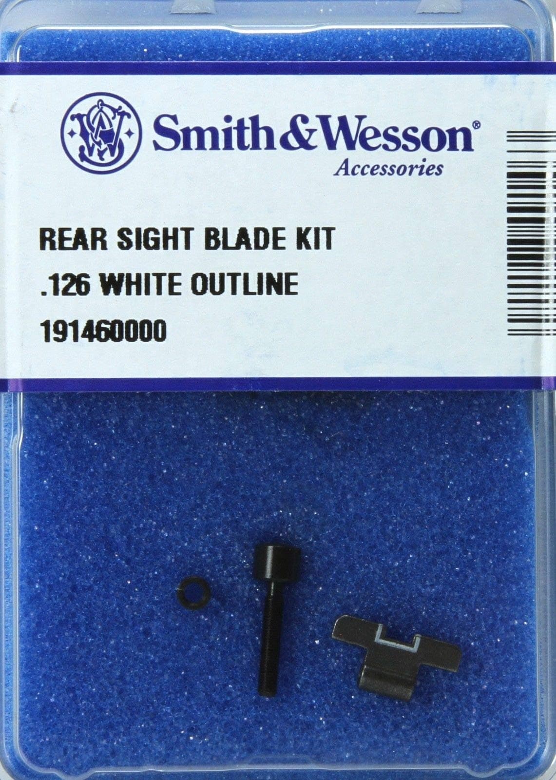 Smith & Wesson Rear Sight Blade Kit .126 with White Outline