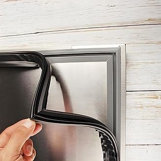 Universal Door Seal Set Magnetic Seal Rubber Seal for Clamping in The Fridge,Black