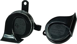 HELLA 012010891 Black 12V BX Trumpet Horn Kit (Peugeot)