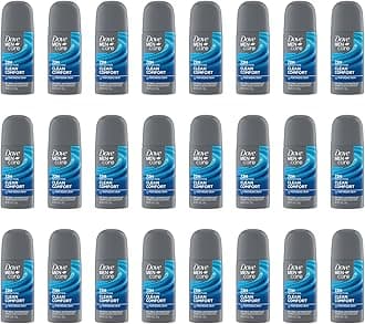 Dove Men+Care Antiperspirant Deodorant Dry Spray Clean Comfort 24 count For Men 72-hour Sweat and Odor Protection with Triple Defense Technology 1 oz