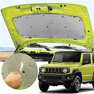 Heat Insulation Cotton Cover for Suzuki Jimny 2019 2020 2021 JB74 JB64 JB43 Engine Hood Soundproof Mat Pad Aluminum Foil Car Accessories Silver