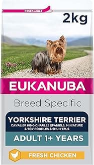 Complete Dry Dog Food for Adult Yorkshire Terrier Breed Types with Fresh Chicken 2 kg