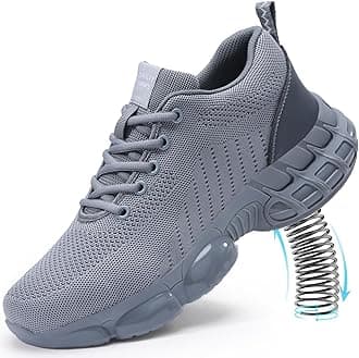 Steel Toe Shoes for Men Work Shoes Lightweight Safety Sneakers with Kevlar Puncture Resistant Midsole for Construction Warehouse Work