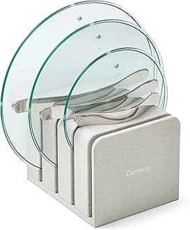 Glass Lids Set for Pots and Pans - Made With Tempered Glass - Sized to Fit Caraway Ceramic-Coated & Stainless Steel Cookware - Includes 3 Sizes - 8", 10.5", & 11.8"