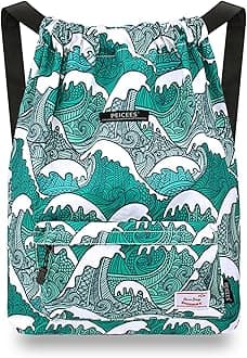 Peicees Waterproof Drawstring Sport Bag Lightweight Sackpack Backpack for Men and Women | Waterproof, Drawstring, Lightweight