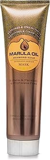 Nusma Marula Oil Diamond Edge Intensive Repair Mask Restores and Strengthens, Color Safe Treatment with Long Lasting Shine, Tangle and Frizz Free Finish - Locks Moisture with Natural UV Protection