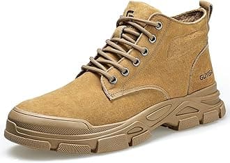 Steel Toe Boots for Men Indestructible Steel Toe Shoes Breathable High Top Work Boots for Men Lightweight Safety Shoes Non Slip Work Shoes Industry Construction Safety Boots