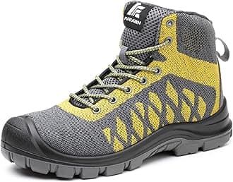 Steel Toe Shoes for Men Comfortable Safety Shoes Non Slip Steel Toe Sneaker