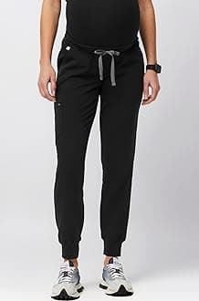 FIGS Zamora Jogger Maternity Scrub Pants for Women — Slim Fit, 5 Pockets, 4-Way Stretch, Anti-Wrinkle Women Scrub Bottoms