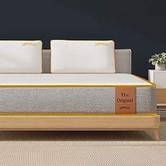 SleepyCat Original Ortho Mattress with AirGen? Memory Foam | Medium Firm Feel for Balanced Comfort | 8 Inch Bed Mattress | Anti-Bacterial Fabric Cover |10 Years Warranty|(King Size,84x72x8 inches)