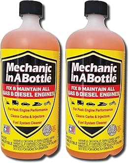 Mechanic in A Bottle for Gas & Diesel Fuel Systems 24 oz - 2 Pack Fuel System Cleaner & Stabilizer for Peak Engine Performance