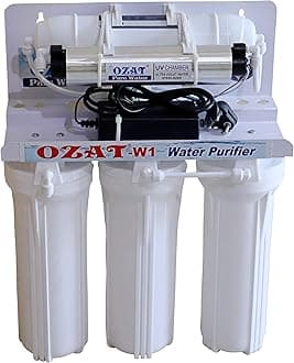5 Stage Water Purifier Electrical with UV Water Purifier - No RO, Only UV Water Purifier, 20/25 Liter /Hour Purification Capacity (White)