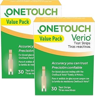 OneTouch Verio Test Strips 30 Count Value Pack - 2 Pack