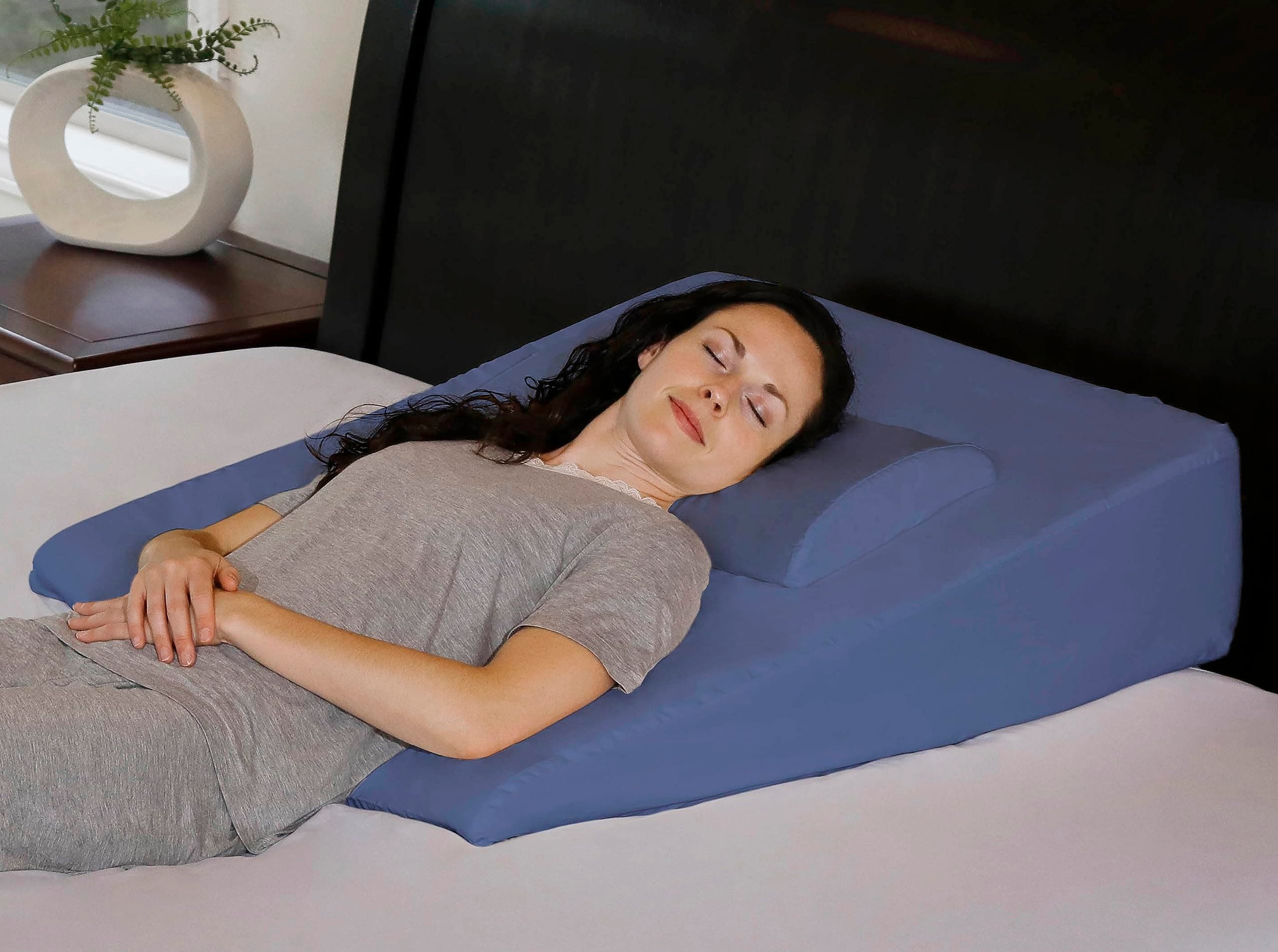 InteVision Extra Large Bed Wedge & Headrest Pillow