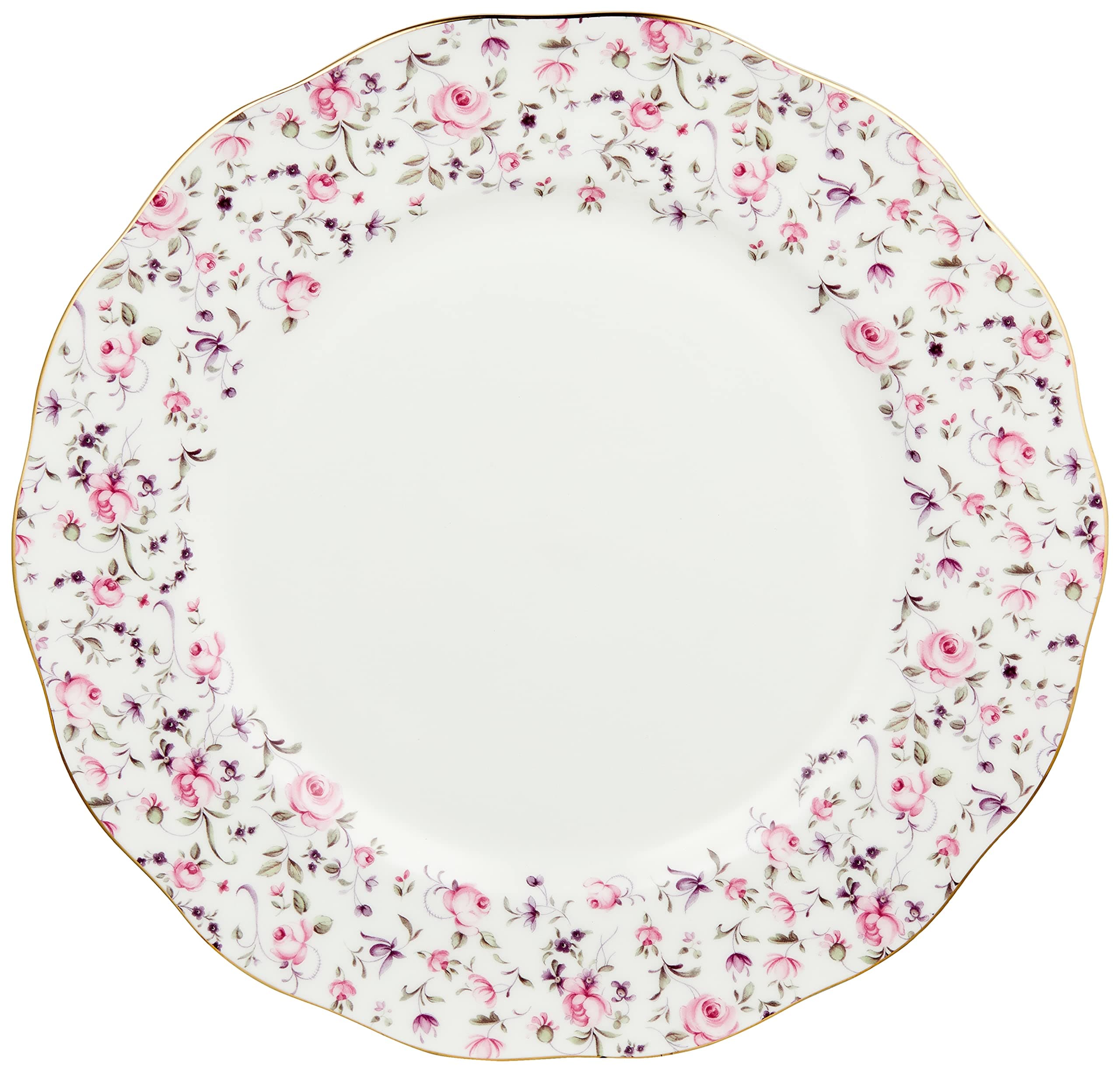 Royal AlbertRose Confetti Dinner Plate, 10.5"