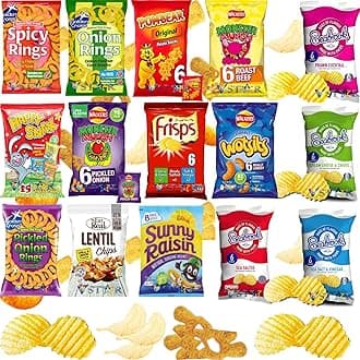 Chips Crisps Bags Collections - Deliciously light & Crispy Chips Bags (4 Packs, Random Mixed Packs)