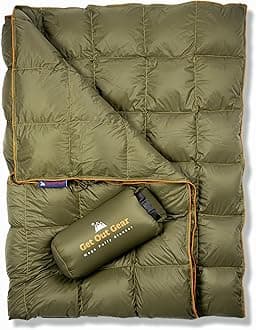Get Out Gear Mega Puffy Down Blanket (Olive)
