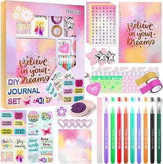 DIY Journal Kit for Girls,Toys for Ages 8-14 and Birthday Gifts for Girls