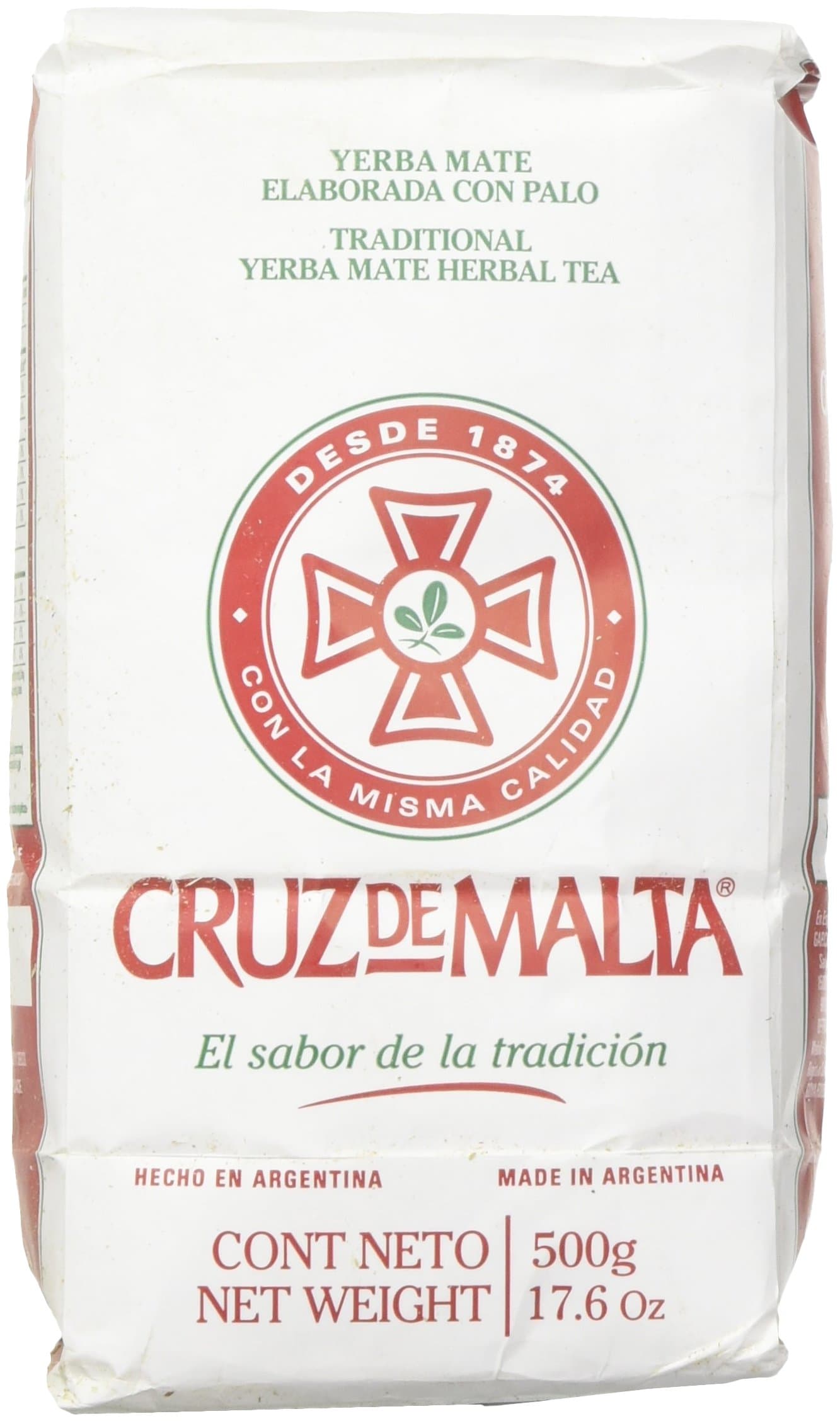 Cruz De Malta 1/2 Kilo Yerba Mate (Pack of 2)