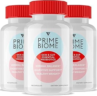 (3 Pack) Prime Biome Capsules, PrimeBiome Healthy Skin and Overall Body Gut Support Supplement Pills, PrimeBio Advanced Maximum Health Essential Daily Lifestyle Formula Vitamin (180 Capsules)
