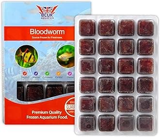 Frozen Fish Food Bloodworm Blister Pack 100g x10