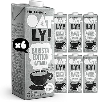 Barista Edition Oat Milk - Crafted for Coffee | Dairy-Free, Plant-Based, Shelf-Stable Milk that makes Perfect Foam (32 oz, 6-pack)