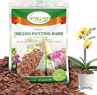 Legigo 2 Quarts Organic Orchid Potting Bark- All Natural Orchid Bark Potting Mix Pine Bark Wood Chips for Houseplant Mulch, Orchid Plants Root Development, Mulch for Potted Plants