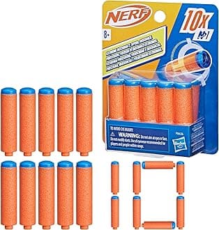 Nerf N Series N1 Darts, Includes 10 Refill Darts, Compatible Only with Nerf N Series Blasters, Outdoor Games, Ages 8+