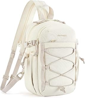 BAGSMART Small Crossbody Sling Bag, Crossbody Daypack, Chest Shoulder Bag Hiking Small Backpack for Casual Travel Sport