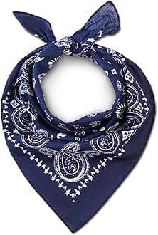 Bandana Scarf for Men and Women - Premium Cotton Stylish & Versatile Paisley Bandanas - Perfect Neck and Head Wear for Summer, Winter and Sports