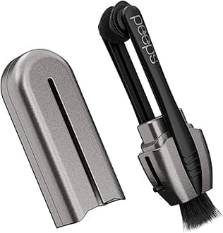 CarbonKlean Peeps Eyeglass Lens Cleaner - Efficient and Durable Carbon Microfiber Technology - Exclusively Used by NASA - 500 Uses (Electroplated Silver)