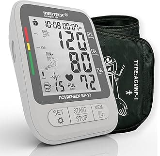 MEDTECH® BP12 Fully Automatic Portable Digital Blood Pressure BP Monitoring Machine with Smart MDD Technology for Most Accurate Measurement | Arm Size (22-42cm) | Clinically Validated | 2 Years Warranty