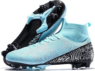 curunectUnisex-Adult Soccer Cleats Tacos de Futbol para Hombre Lightweight Futsal Training Football Shoes for Big Boys