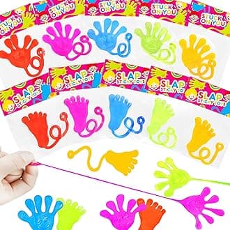 Party Favors Goodie Bag Stuffer Fillers for Kids (30 PCS), Halloween Large Sticky Hands & Feet for Birthday Pinata, Classroom Students Non Candy Treats Prizes Supplies Toy Gift for Toddlers Boys Girls