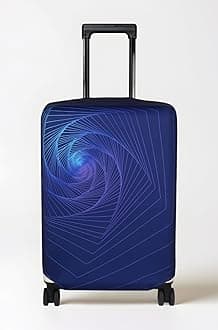 Explore Land Travel Luggage Cover Suitcase Protector Fits 18-32 Inch Luggage, Gyrotropic, L, Gyrotropic