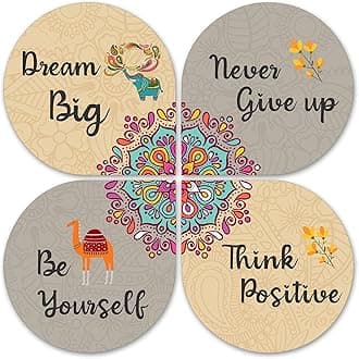 Artvibes Dream Big Quotes Wooden Wall Hanging For Home Decor | Decoration For Livingroom | Modern Artworks Wall Decor Items | Wall Accents | Door Decorative Hangings (WH_8407N)