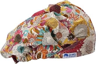 GUOER Medical Cap Surgical Hat Bouffant Scrub Caps One Size Color (Color10) White