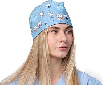Print Scrub Caps - Perfect Hat for Nurses, Doctors and EMTs…