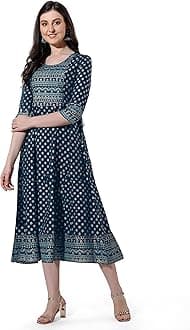 MIRCHI FASHIONWomen Rayon A-line kurti
