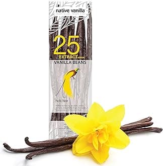 – Tahitian Vanilla Pods Grade B Extract Pacific Trader Premium Bulk Vanilla Beans Fresh (25 Count (Pack of 1))