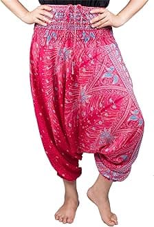 Lofbaz Women's Peacock 2 in 1 Harem Trousers Jumpsuit