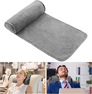 Weysat Neck Head Pillow for Recliner Chair Non Slip Fleece Adjustable Neck Roll Support Headrest Pillow for Travel Home Office Recliner Couch Sofa Armchair(Gray)