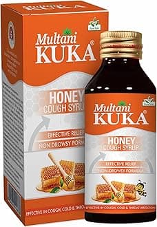 Multani Kuka Honey Cough Syrup 100ml | Get Ayurvedic Relief from Throat Issue, Chest Congestion, All Types Of cough & Cold | Goodness Of Tulsi, Pippali, Satpudina & Other Herbs