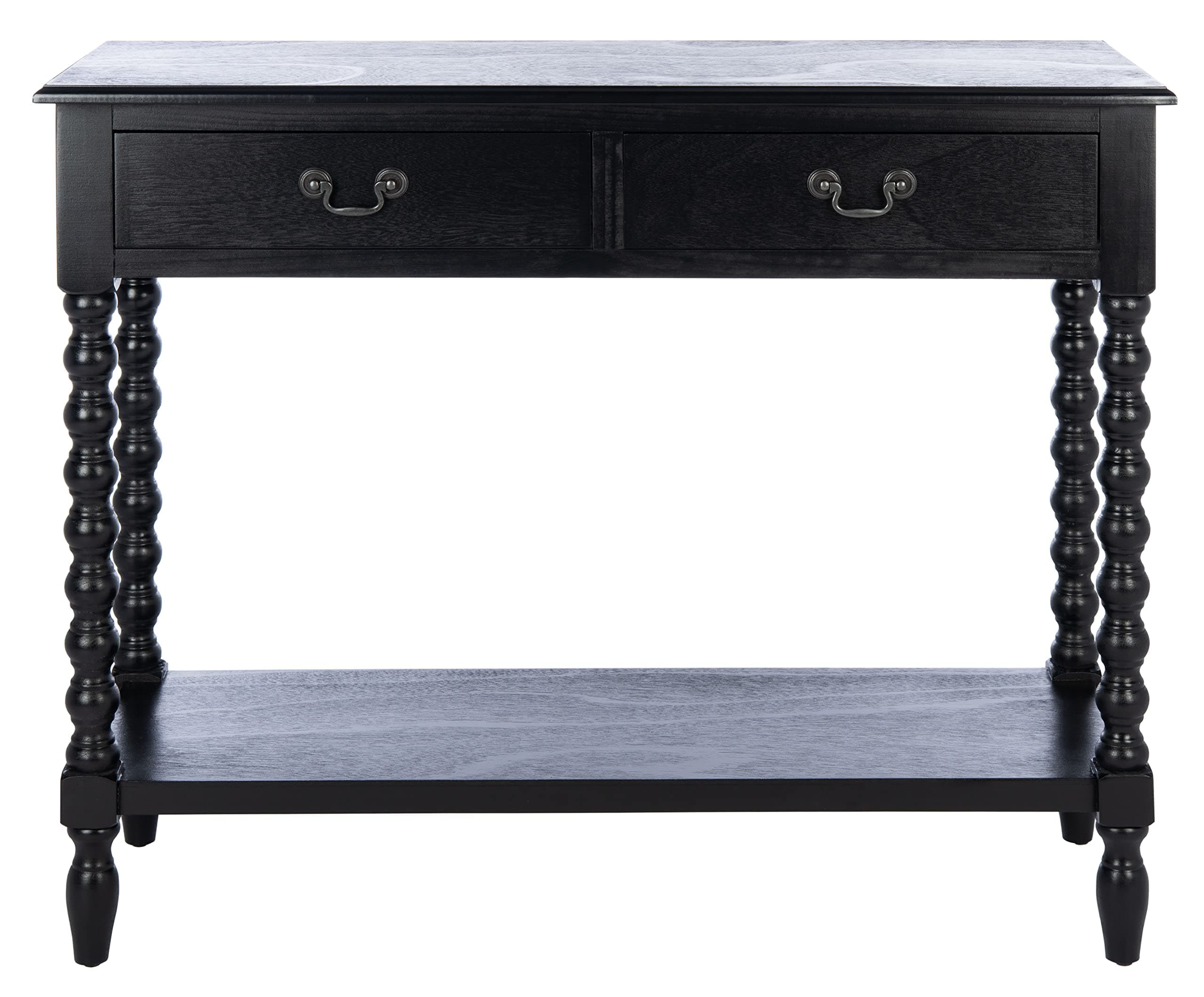 Home Collection Athena Black 2-Drawer Console Table
