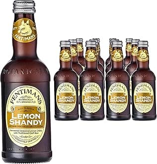 Fentimans Lemon Shandy - 0.5% Alcohol - Traditionally Brewed Craft Beer - Made with Natural Lemon Juice - Fermented Botanical Lemon Drink - 12 x 275ml
